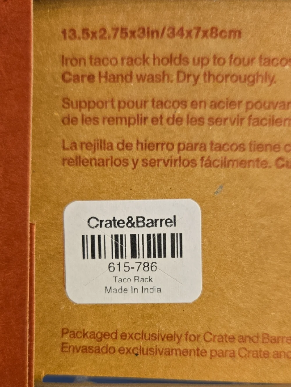 4 Crate And Barrel Taco Racks